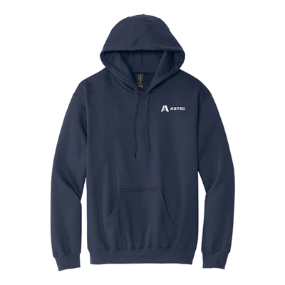 Men's Navy Pullover Hooded Sweatshirt product image on white background