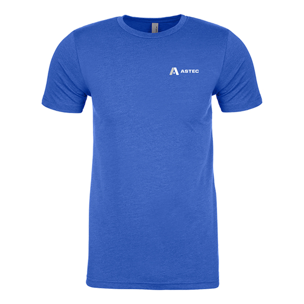 Astec Men's Royal Blue Tee Product Image on white background