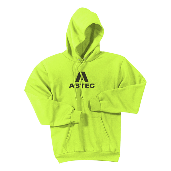 ASTEC Men's Hi-Vis Hoodie Product Image on white background
