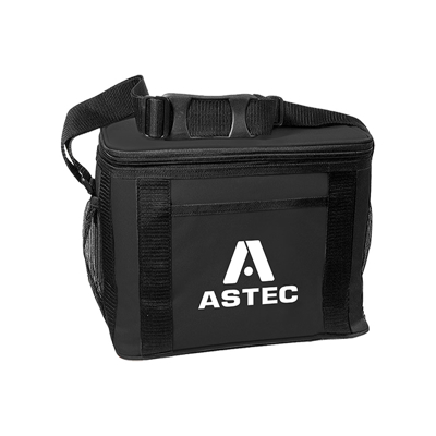 Black Jumbo Cooler Bag with white ASTEC logo
