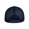 Heather Grey/Navy Patch Hat Back Image on white background