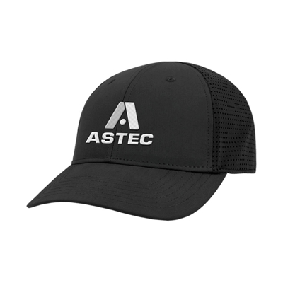 Custom Microfiber Black Hat Front Image on white background