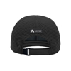 Custom Microfiber Black Hat Back Image on white background