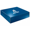 Navy box with ASTEC logo