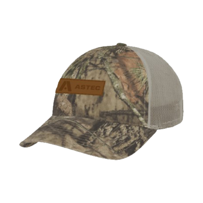 Mossy Oak Camo Cap Front Image on white background
