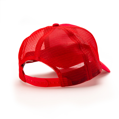 ASTEC Red Hat Back Image on white background	