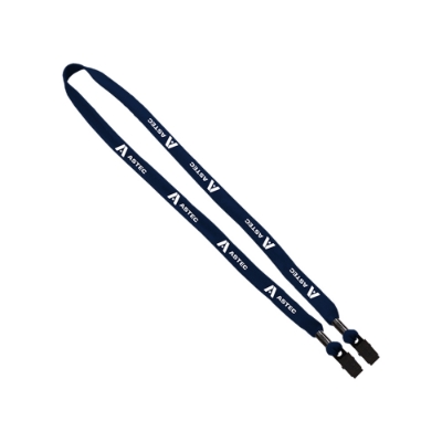 Lanyard with ASTEC logo on white background
